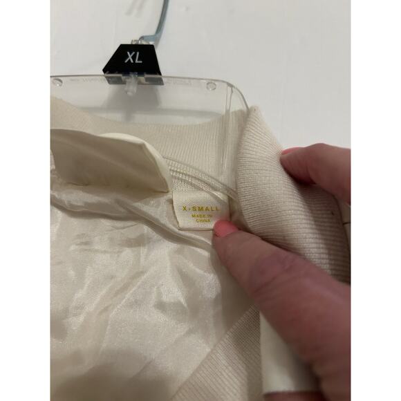 Anthropologie Cream Bomber Jacket - Picture 16 of 16